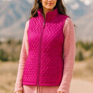 Lands' End Vest Quilted Zipper Jacket Size S